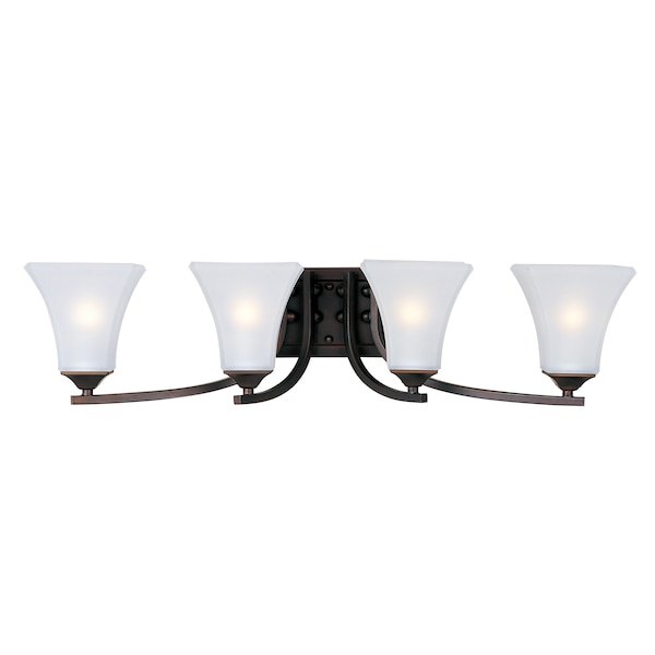 Maxim Lighting Aurora 4-Light 29.5" Wide Oil Rubbed Bronze Vanity Light 20101FTOI - main